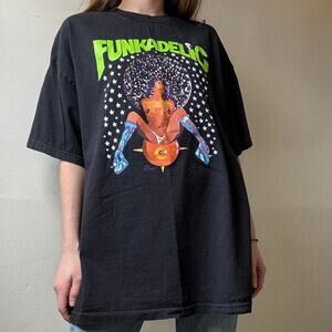 Impact Merchandising Funkadelic Graphic Tee XL Cotton Music Band Funk Soul